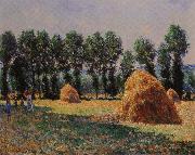 Haystacks at Giverny, Claude Monet